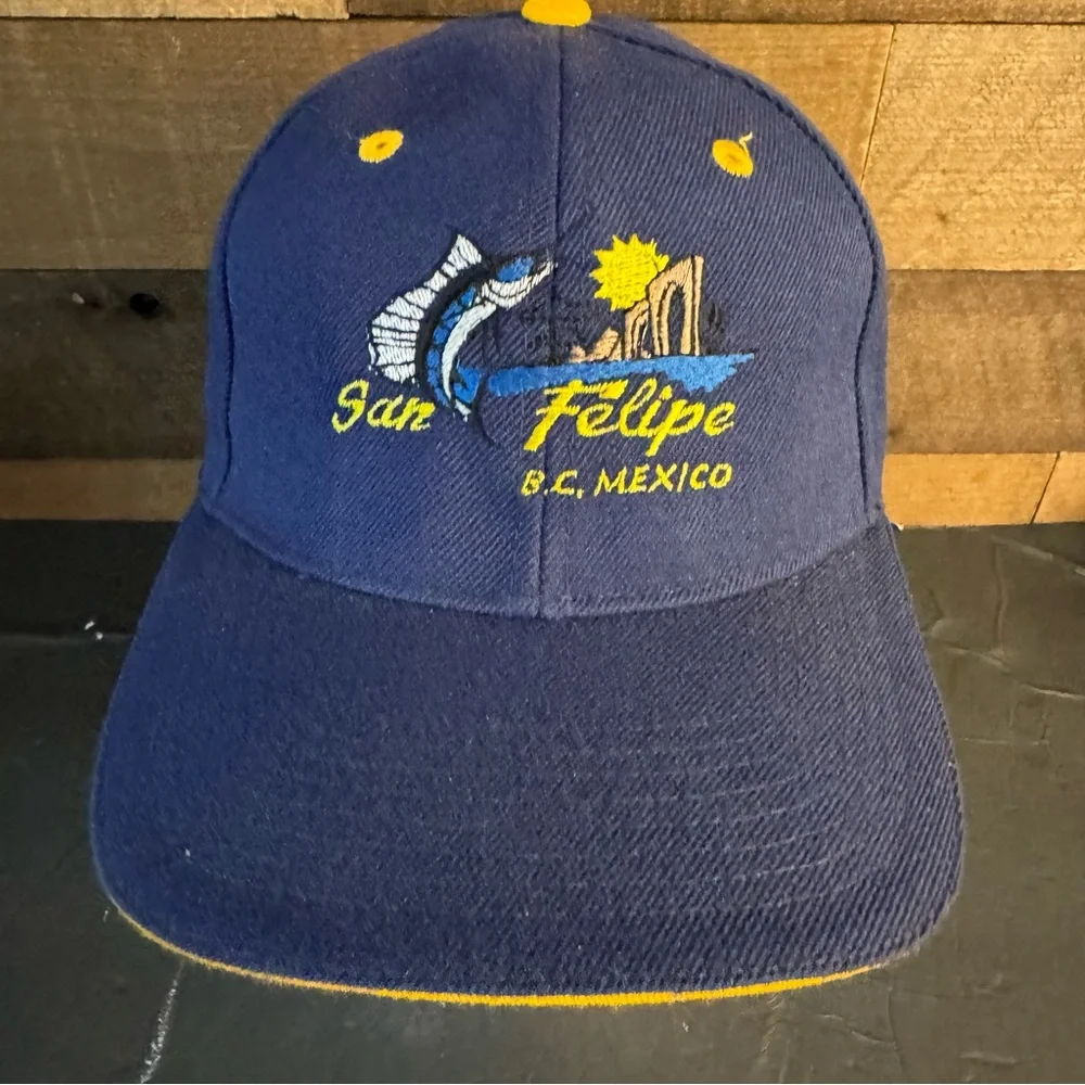 san felipe bc mexico swordfish‎ blue hat Adjustable